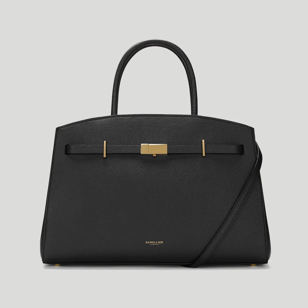 The Midi Hudson in Black Small Grain