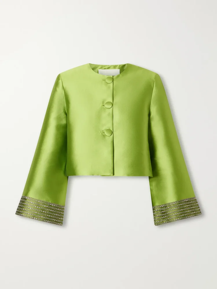 Ruby satin blazer
