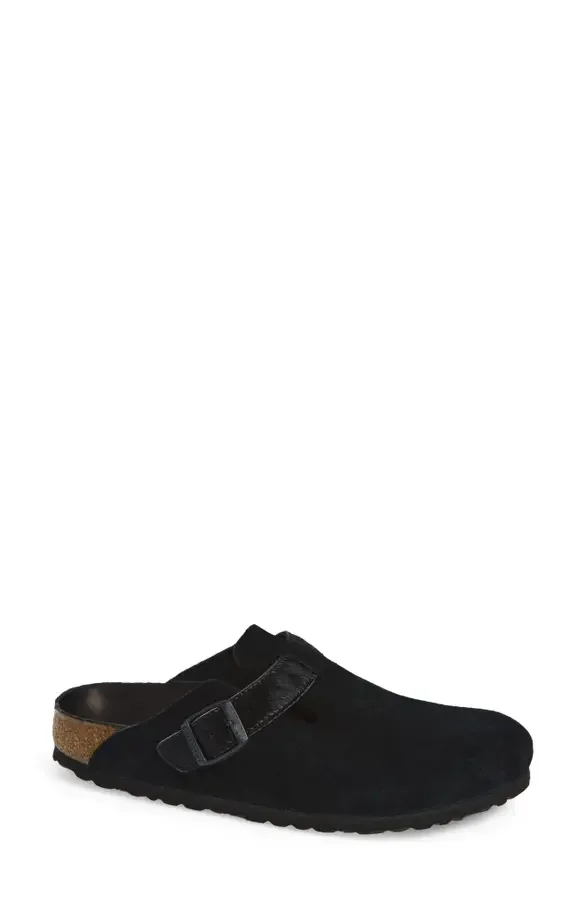 Boston Genuine Calf Hair Trim Clog