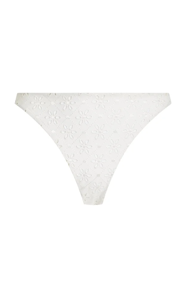 Exclusive Edie Bottom in Broderie Anglaise White