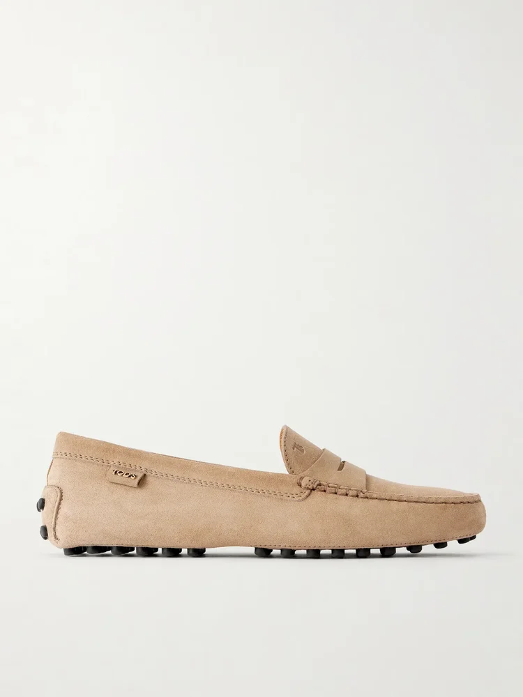 Gommino suede loafers