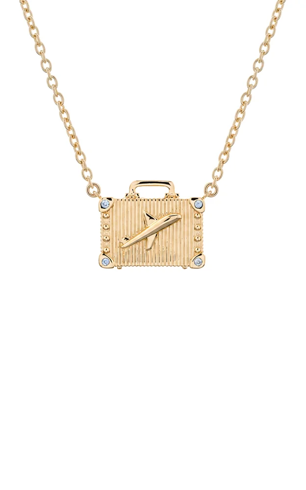 Travel Small 14K Gold Topaz Necklace