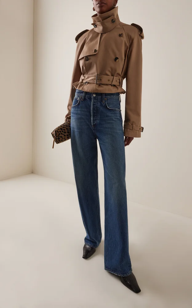 Ren Rigid Mid-Rise Wide-Leg Jeans