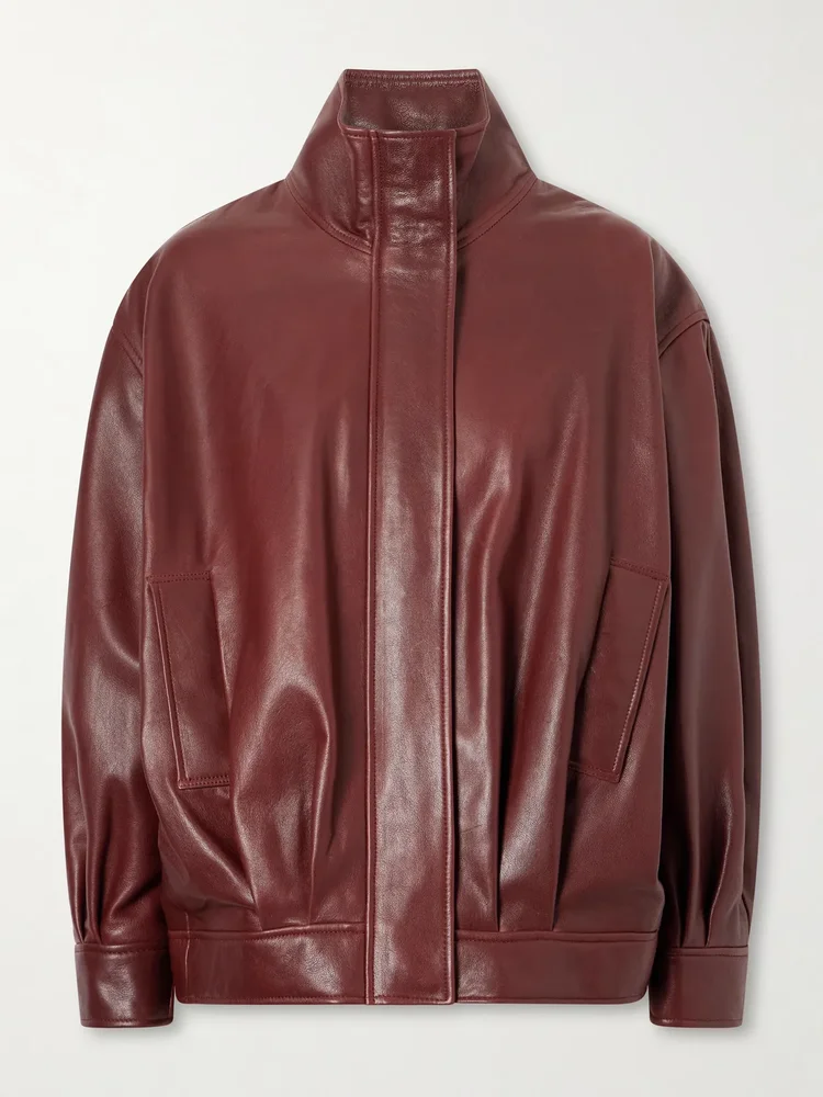 Paula full-grain leather jacket