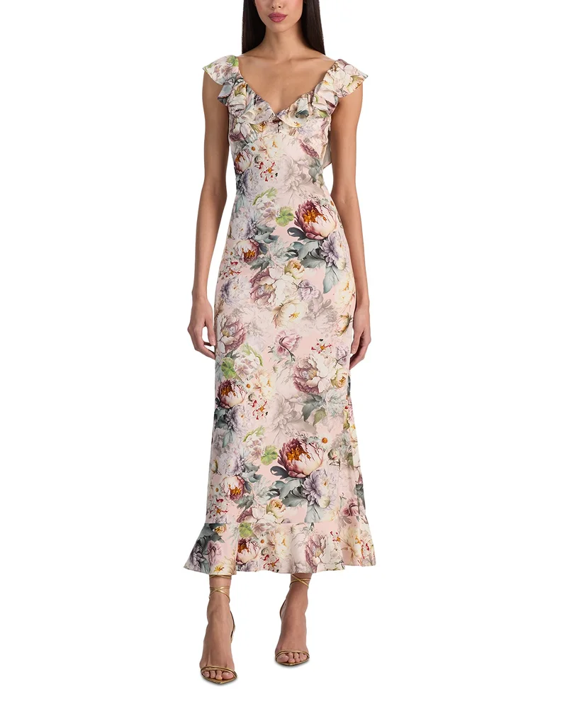 Gemma Ruffled Midi Dress