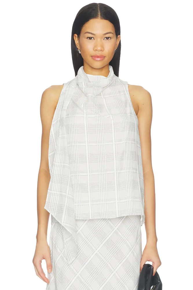 Adela Plaid Top
