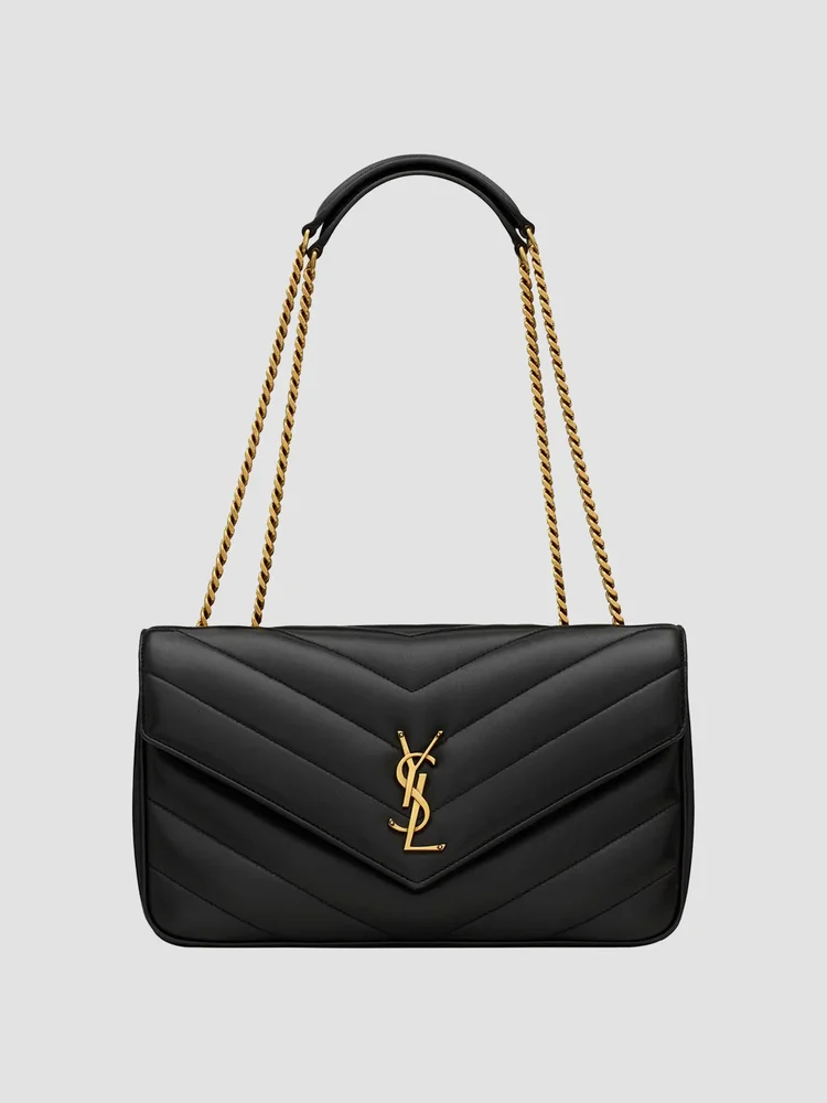 Loulou Medium Shoulder Bag in Lambskin Leather