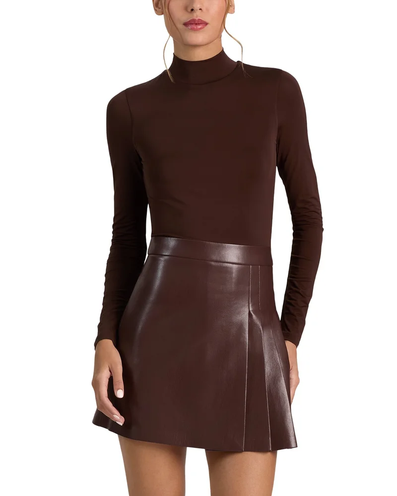 Chara Long Sleeve Mock Neck Mini Dress