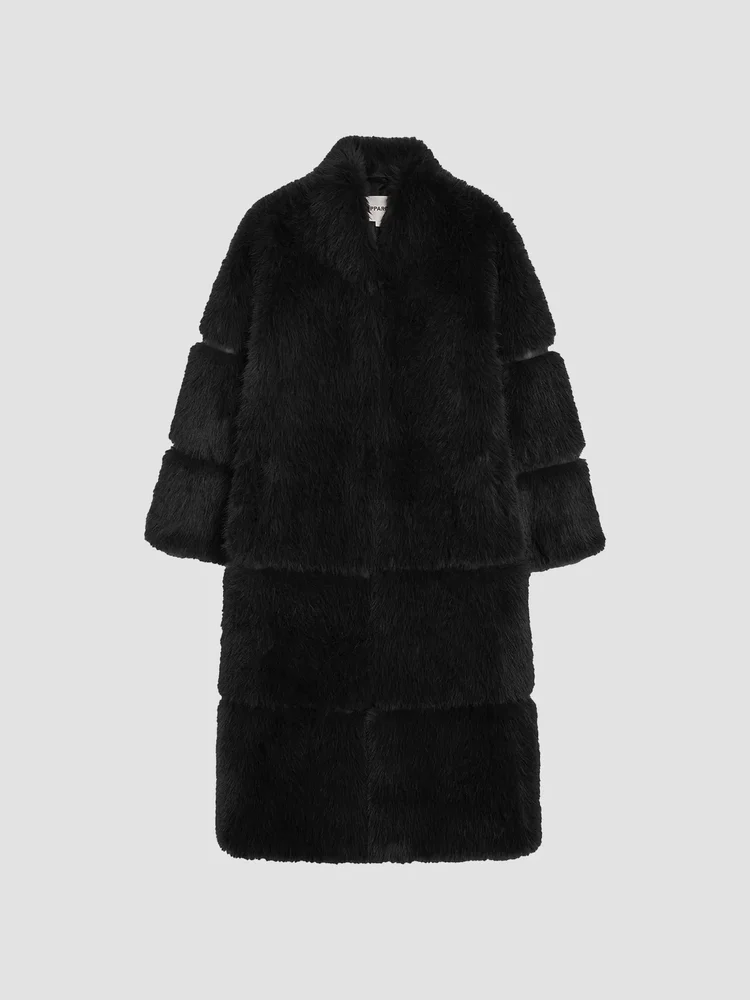 Sylke Faux-Sable Fur Coat