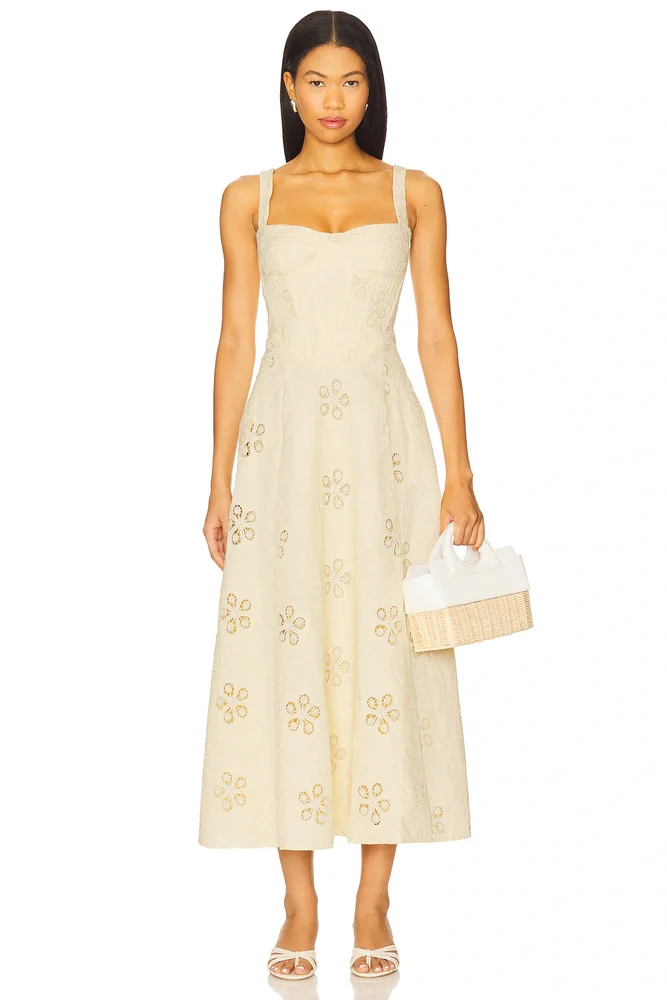 Lilah Corset Midi Dress
