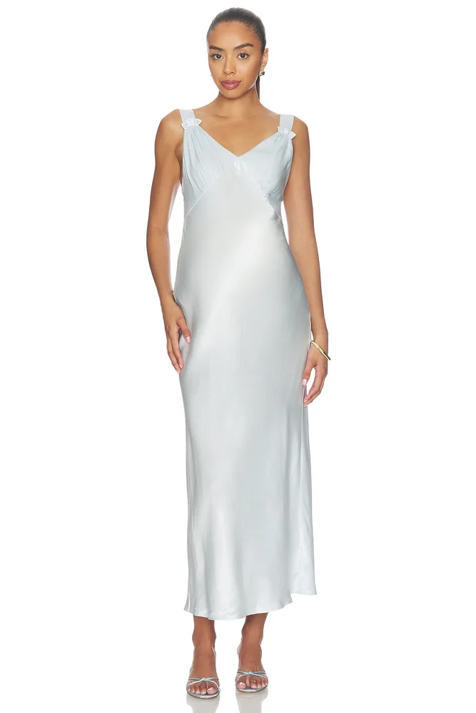 Vintage Slip Dress - ice blue