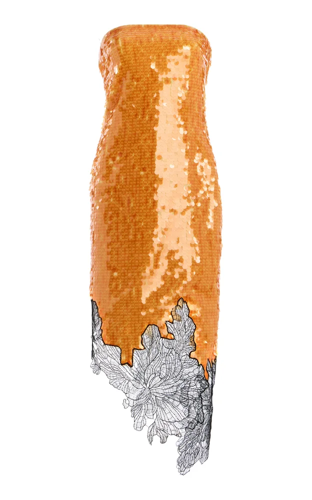 Exclusive Keenan Strapless Sequin Dress