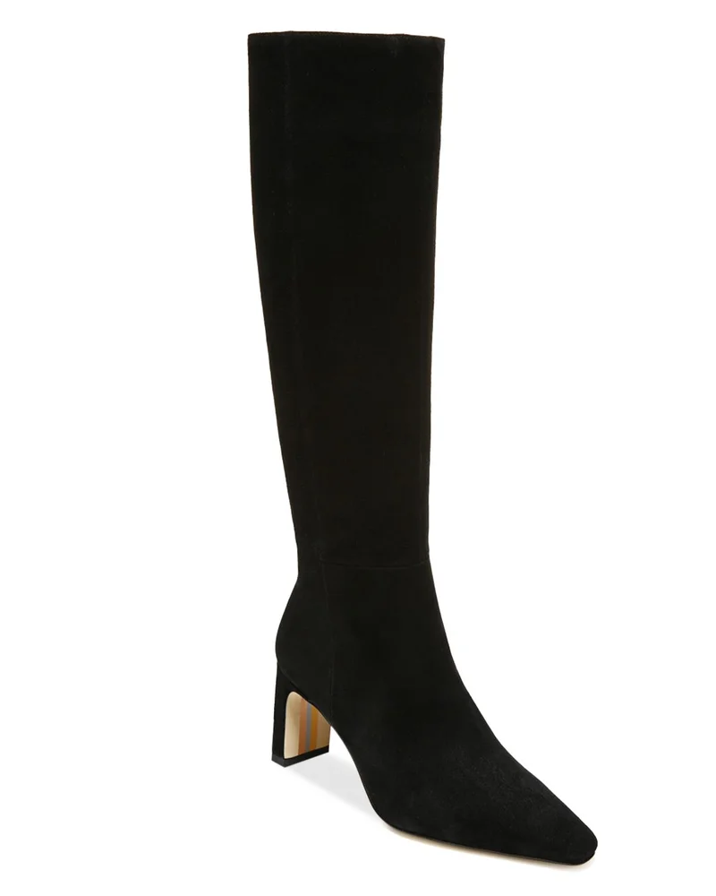 Sylvia Wide Calf Pointed Toe High Heel Boots