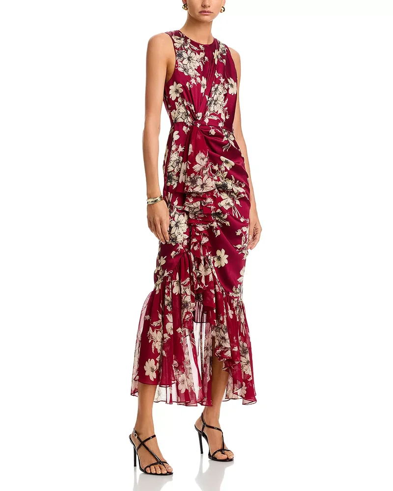 Hand Sketched Floral Cyrus Dress