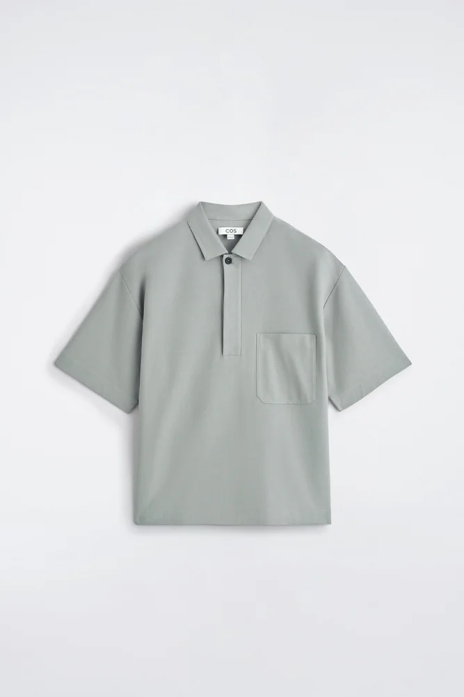 Slim Bowery performance stretch dress shirt with spread collar