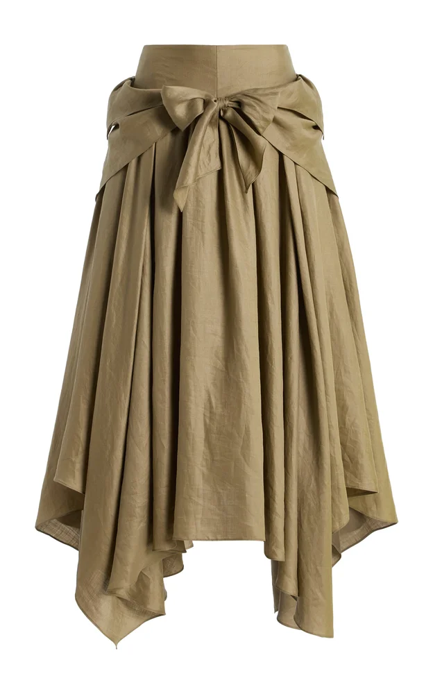 Handkerchief-Hem Maxi Skirt