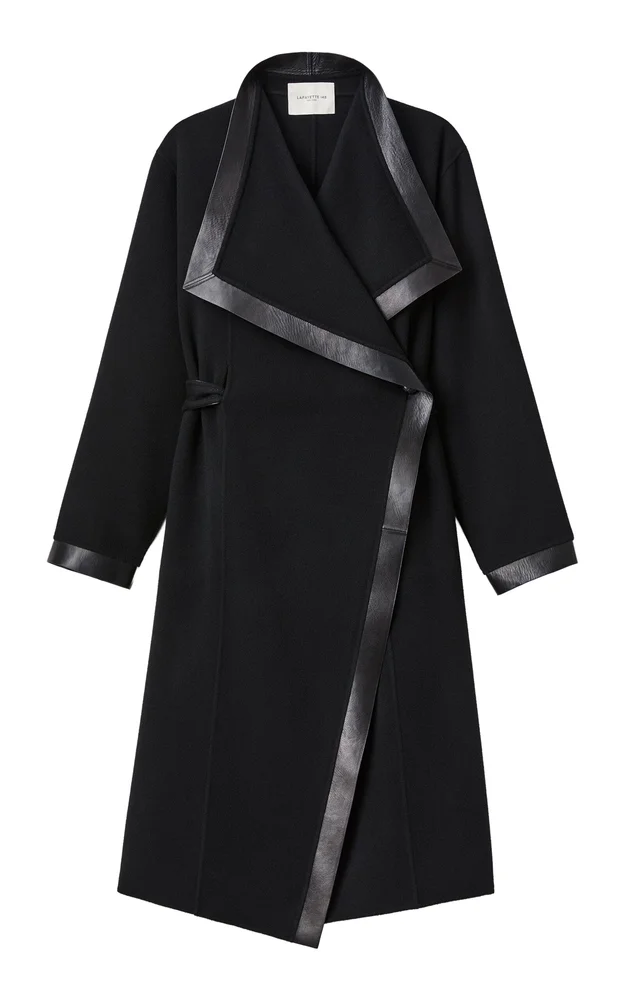 Belted Cashmere A-Line Coat