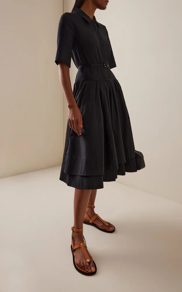 Belted Cotton Dress