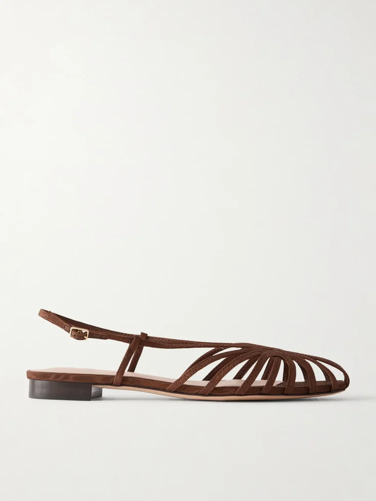 Devon moiré slingback flats