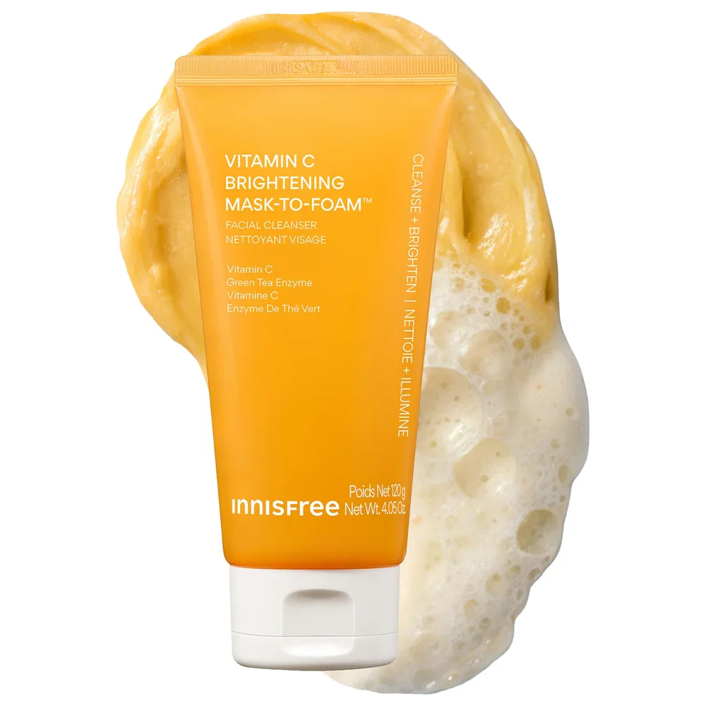 Vitamin C Brightening Daily Korean Mask-to-Foam Cleanser