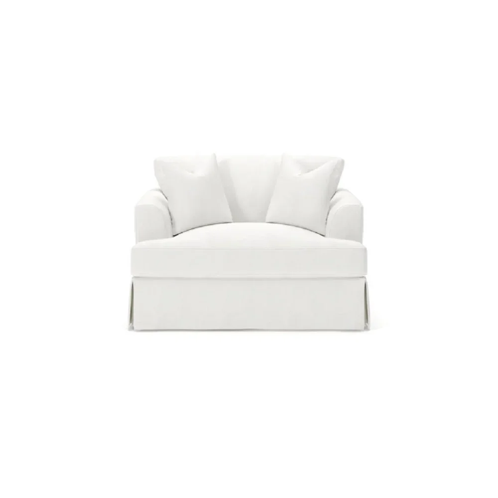 Lucia Slipcovered Chair and a Half