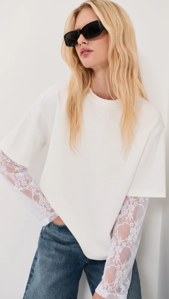 Lucy Double Lace Tee