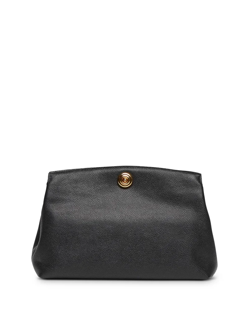 Medium Pushlock Leather Pouch