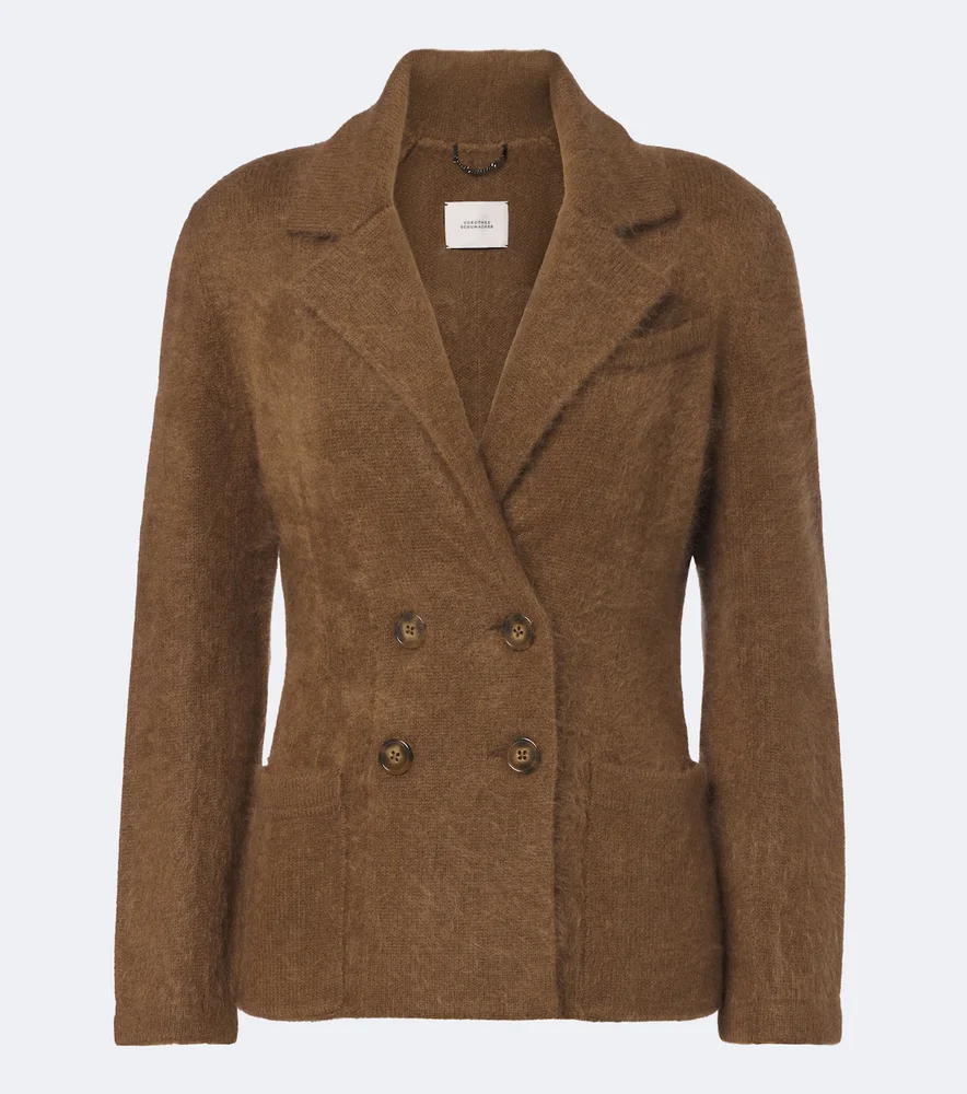 Fluffy Statements wool-blend blazer