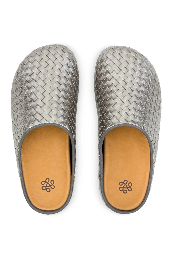 Bolinas Leather Woven Clog