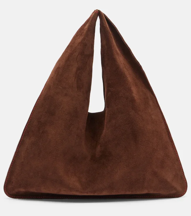 Bindle Small suede tote bag
