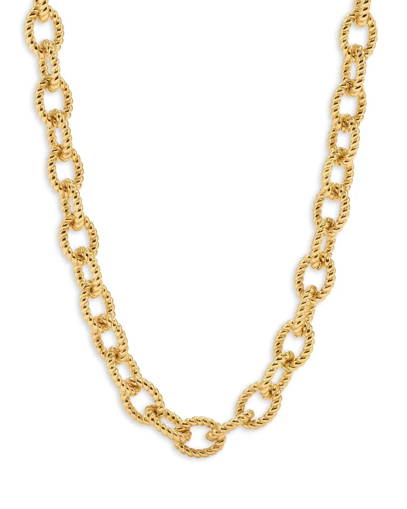 Victoria Chain Necklace in 18K Gold Plated, 18"