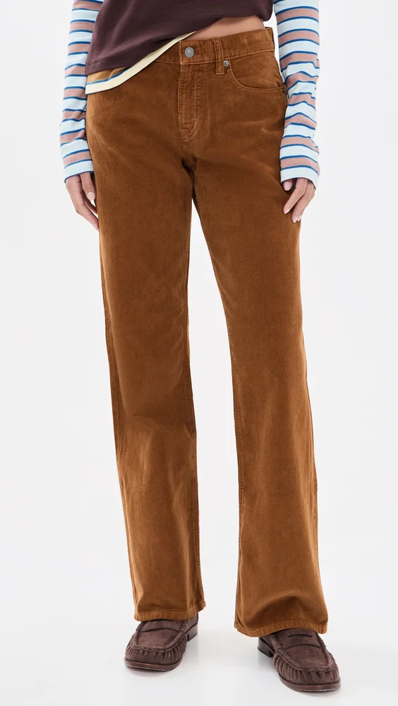 The Low-Rise Loose Corduroy Pants