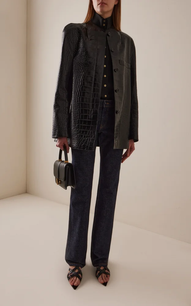 Conforti Stretch Low-Rise Flared Jeans