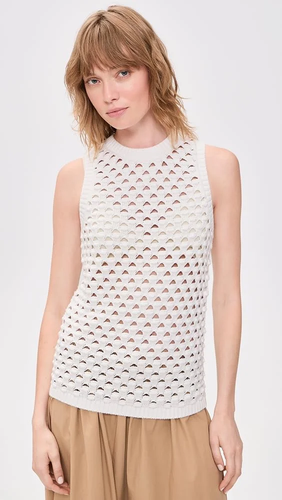 Jeanie Crochet Knitted Vest