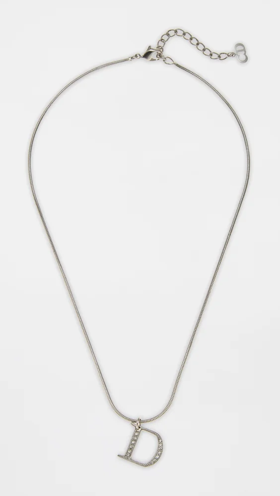 Dior Silver Crystal Necklace