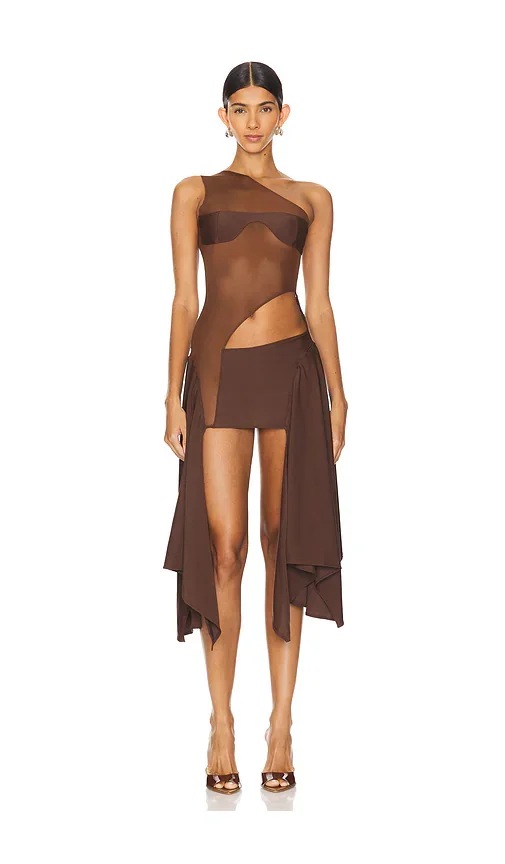 x REVOLVE Tricot Mesh Dress Sketch-Y