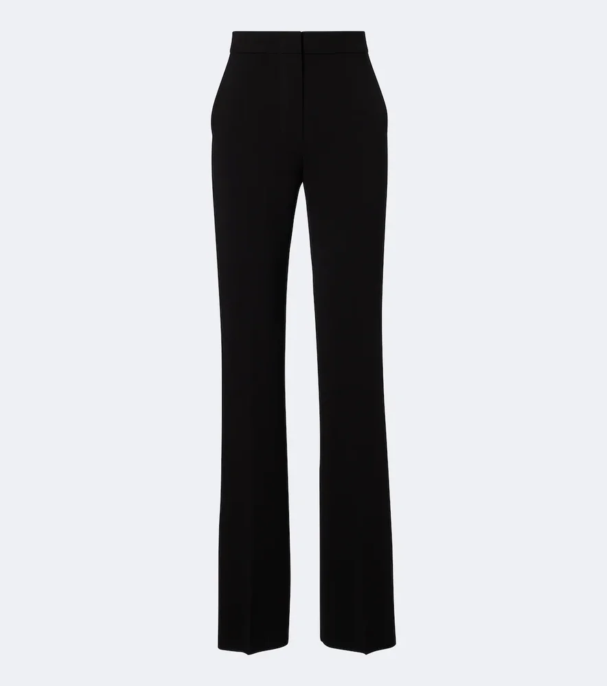 Elegante cady straight pants