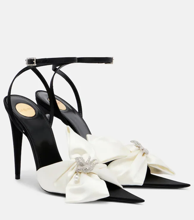 Dove embellished sandals