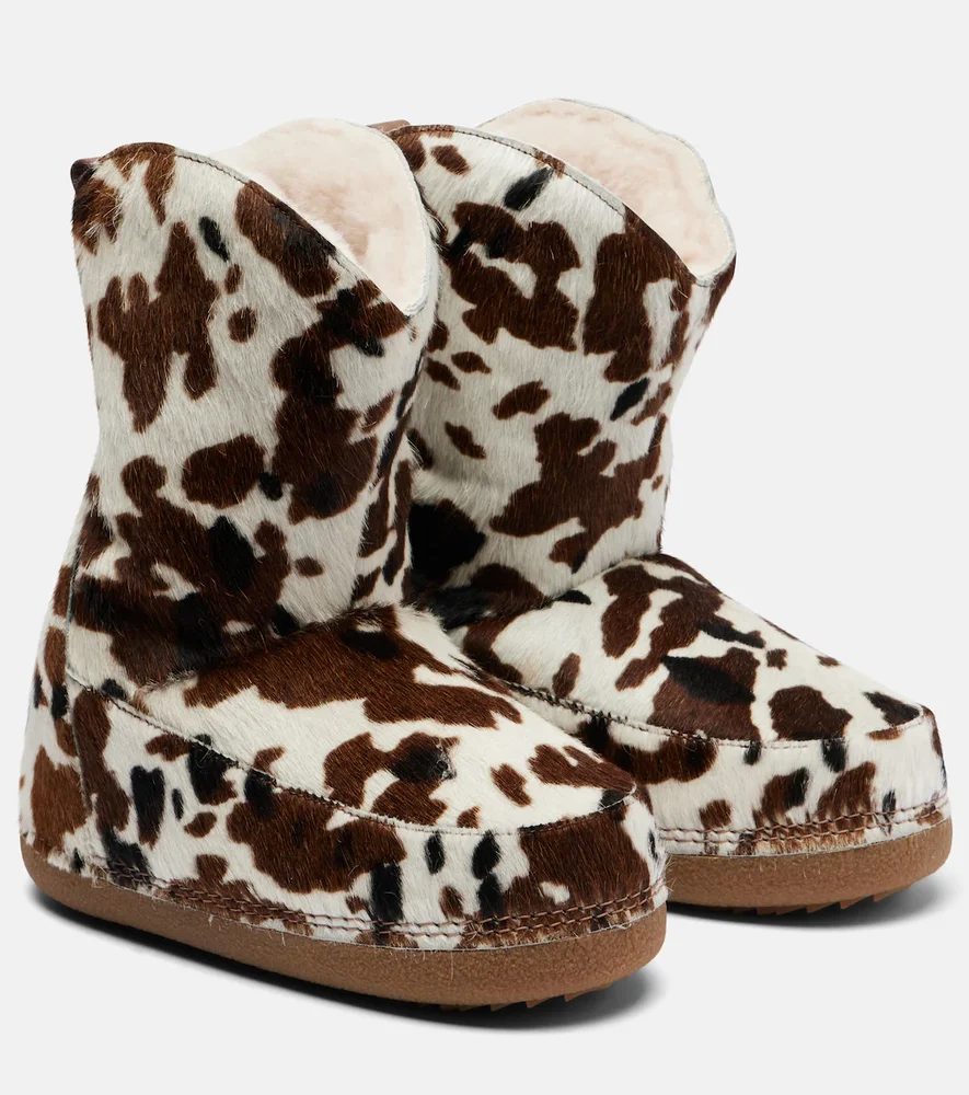 Cowboy Calf Hair Snow Boots