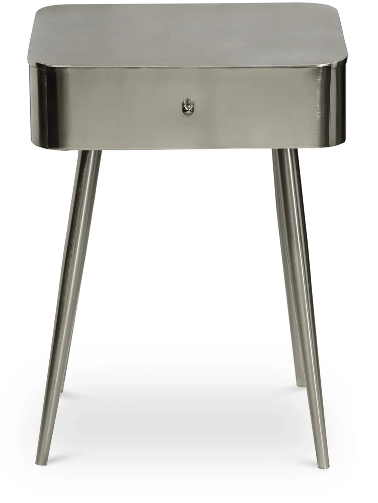 Rylan 1-Drawer Iron Nightstand