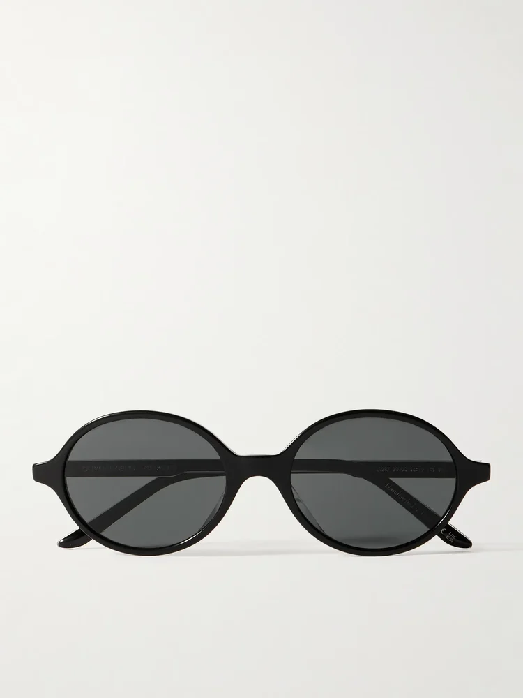 + Khaite 1989C round-frame acetate and gold-tone sunglasses