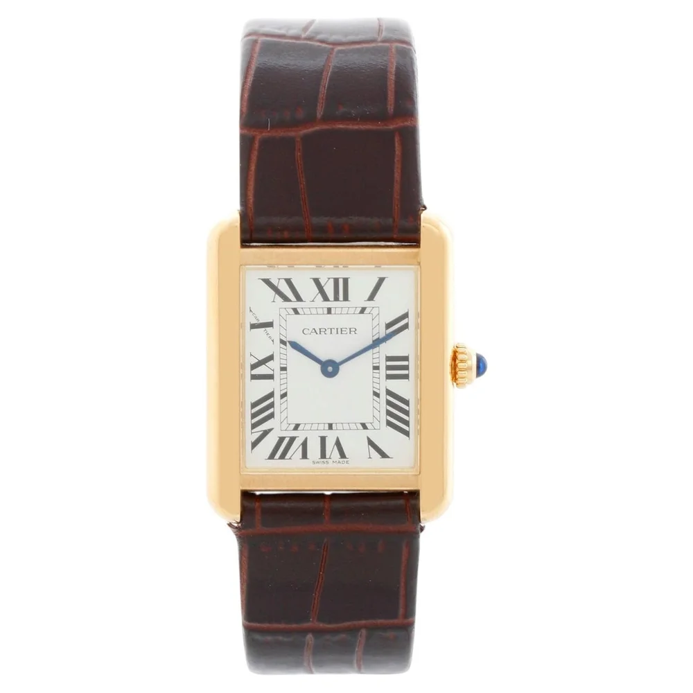 Pre-Owned Tank Solo W5200002 18K Yellow Gold