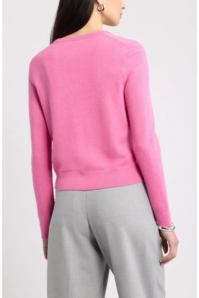 Cashmere Crewneck Cardigan