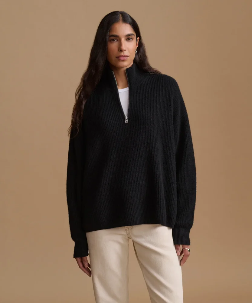 Cashmere Half Zip