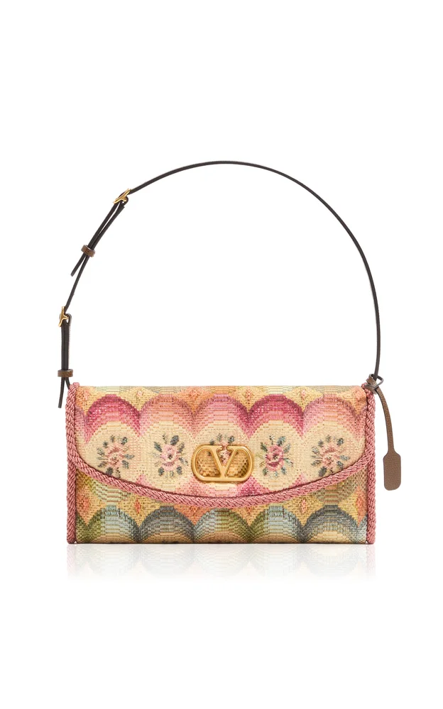 DeVain Small Jacquard Shoulder Bag