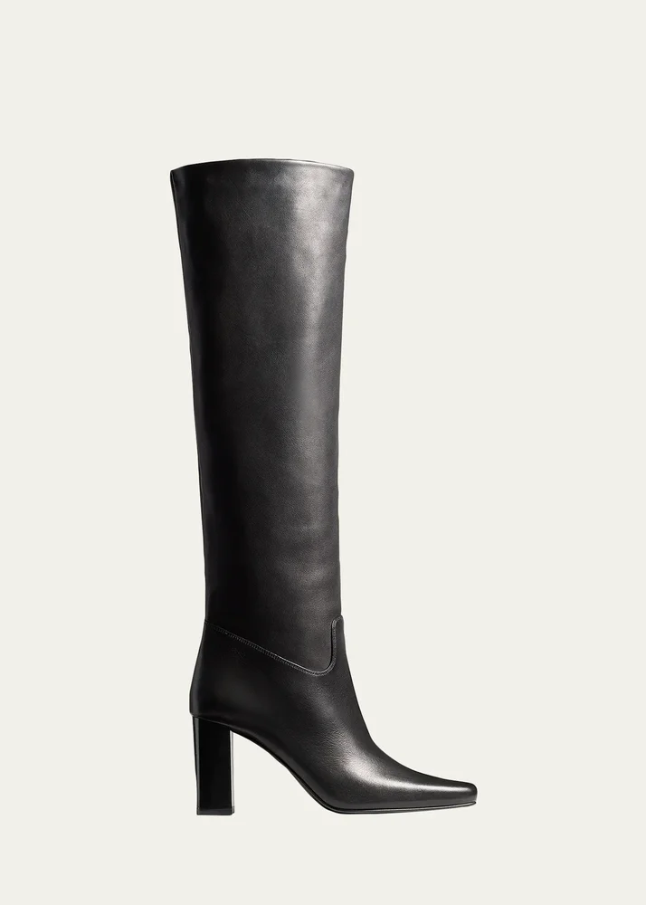 Petra 85MM Leather Knee-High Boots