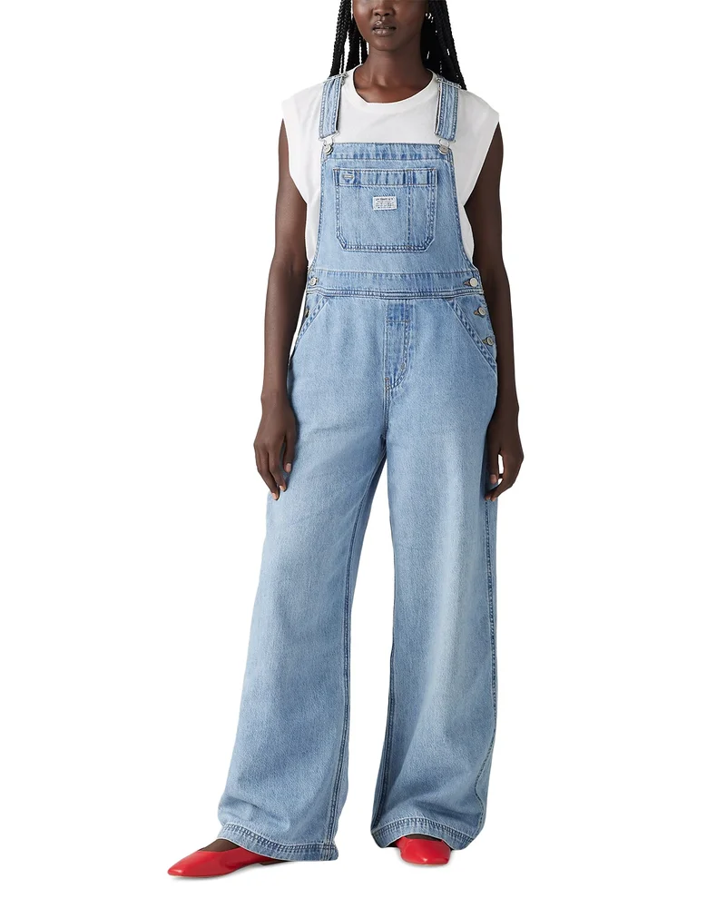 XL Denim Overalls in Invested Indigo