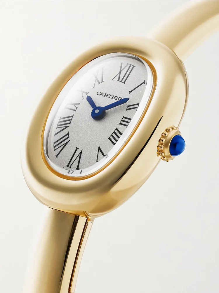 Baignoire mini quartz-movement 18-karat gold watch, ref. CRWGBA0079 (size 17)