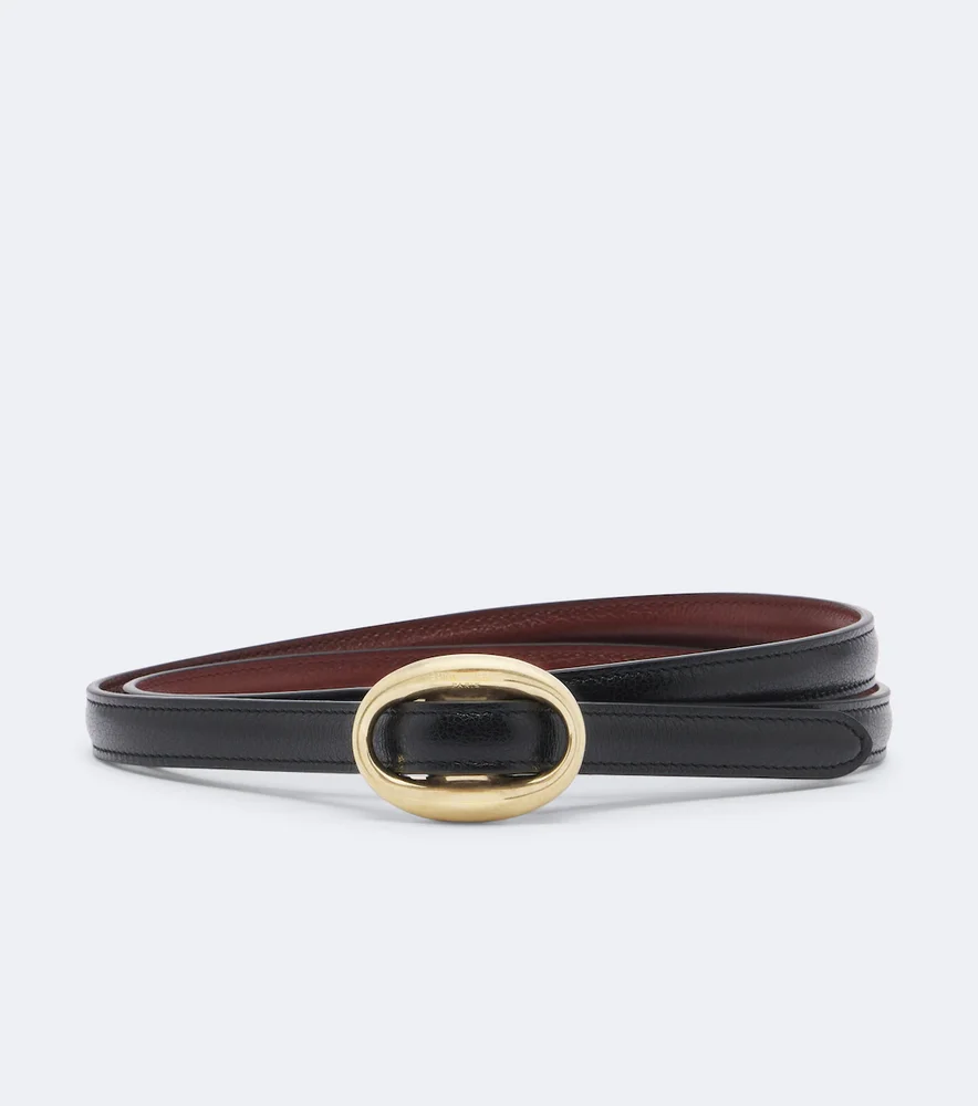 Reversible leather belt