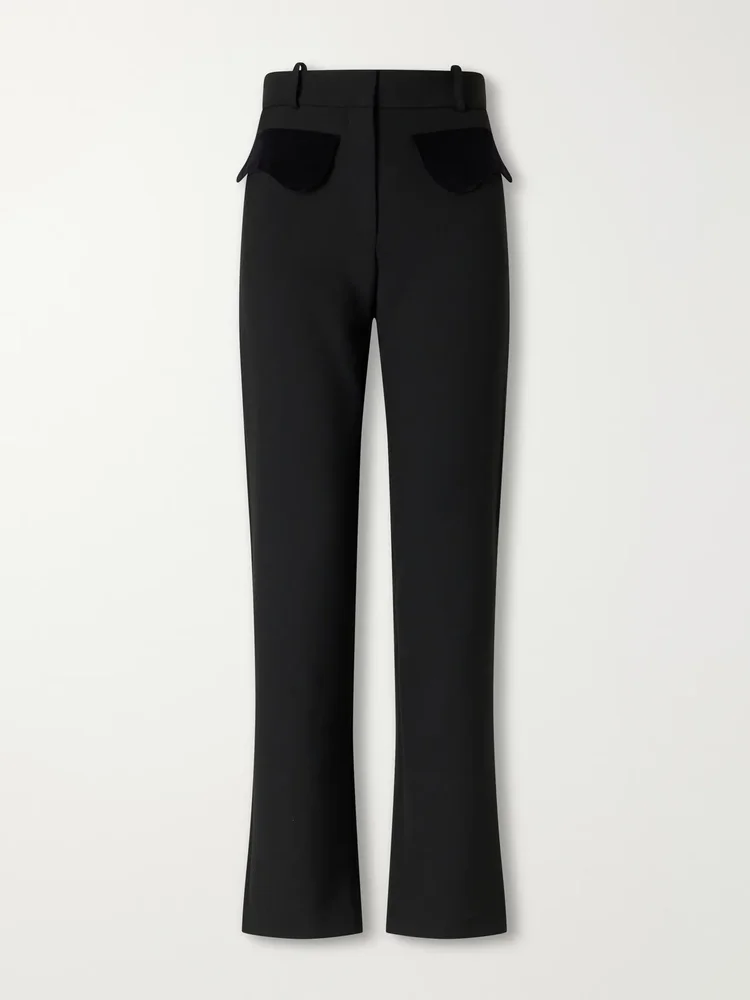 Tina Gallie crepe straight-leg pants